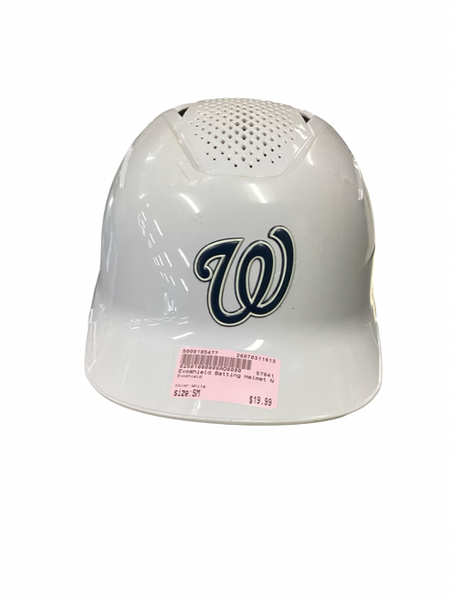 Vist Large View of Product Image Which is Used Evoshield Batting Helmet No Mask White SM