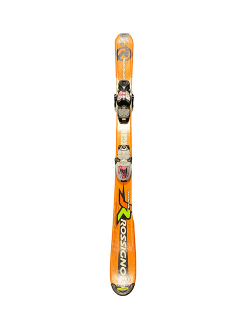 Vist Large View of Product Image Which is Used Rossignol RADICAL Boys DH Ski/Binding Orange 110 cm