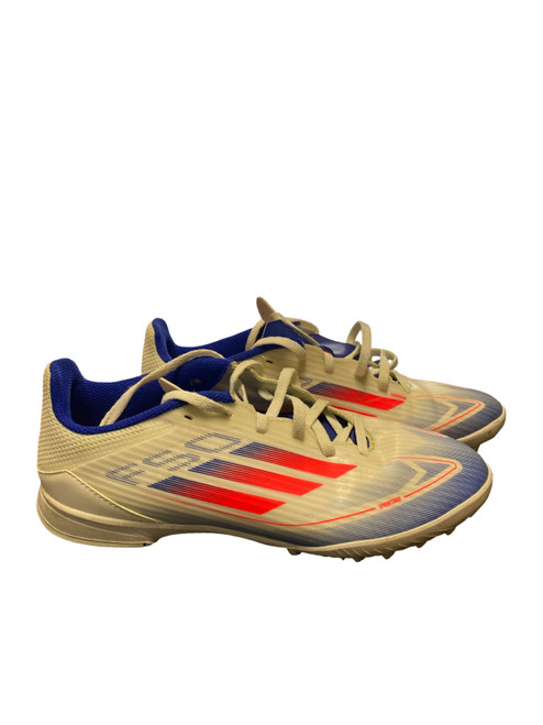 Vist Large View of Product Image Which is Used Adidas Soccer Cleats White Junior 06