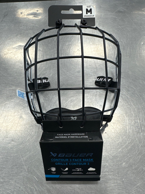 Vist Large View of Product Image Which is New BAUER CONTOUR 3 FACEMASK S26-M