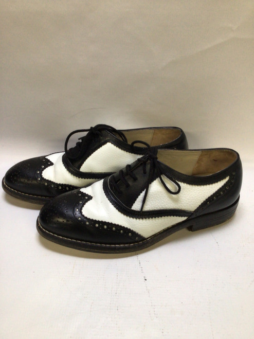 Vist Large View of Product Image Which is Used Head Mens Golf Shoes Black And Silver Senior 8