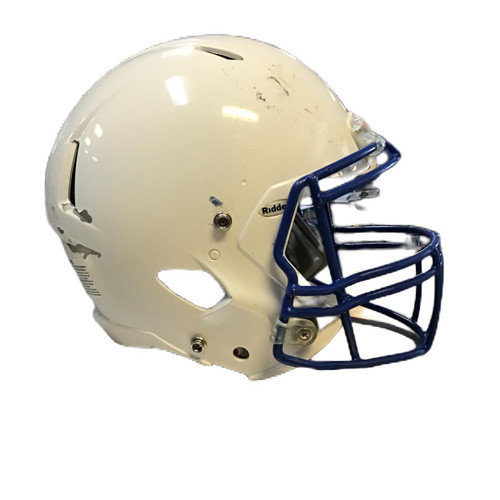 Vist Large View of Product Image Which is Used Riddell VICTOR FB Helmet White MD