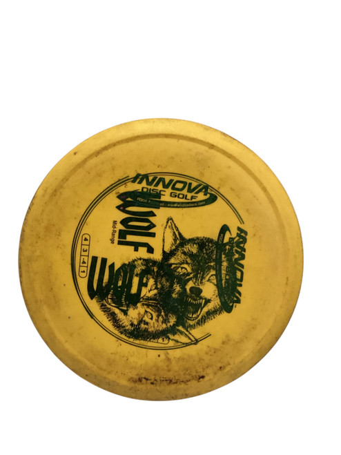 Vist Large View of Product Image Which is Used Innova WOLF Disc Golf Mid Range Yellow 169g