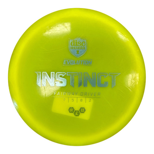 Vist Large View of Product Image Which is Used Discmania NEO INSTINCT Disc Golf Driver Yellow 173g