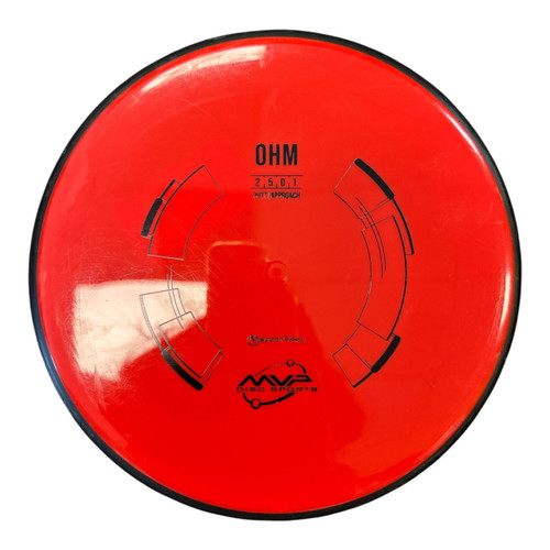 Vist Large View of Product Image Which is Used MVP NEUTRON OHM Disc Golf Putter Red 165g