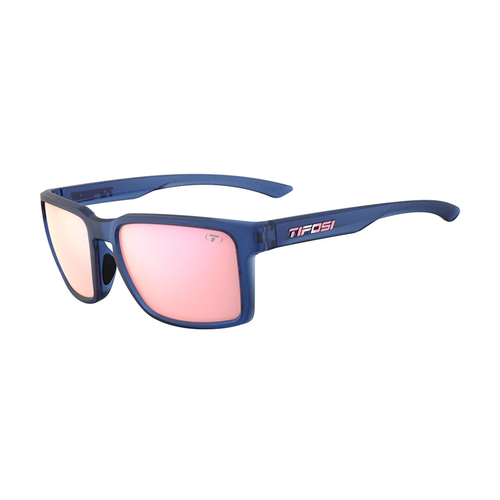 Vist Large View of Product Image Which is New Tifosi Sylo Biking Glasses- Midnight Vapor Frame/Pink Mirror Lens