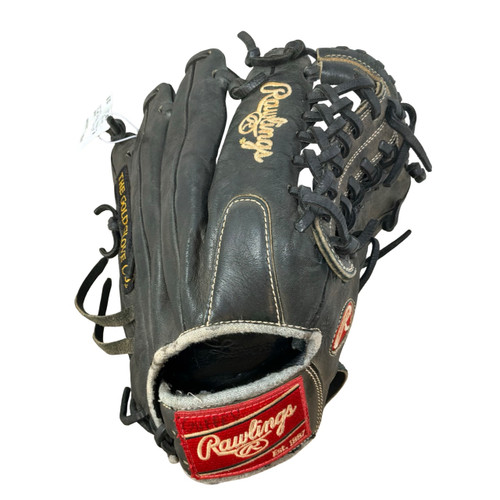 Vist Large View of Product Image Which is Used Rawlings G12MTB BB/SB Glove RH Throw Black 12"