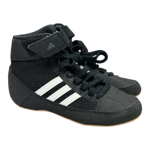 Vist Large View of Product Image Which is Used Adidas Wrestling Shoes Black Youth 11.0