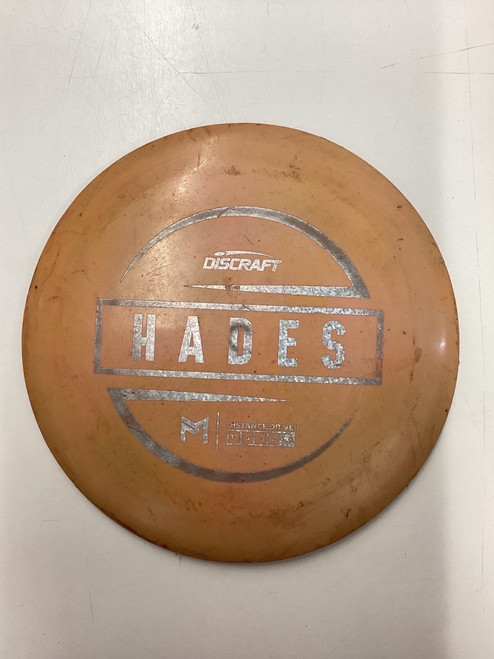 Vist Large View of Product Image Which is Used Discraft HADES Disc Golf Driver Orange 175g