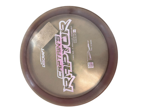 Vist Large View of Product Image Which is Used Discraft FIRST RUN CAPTAINS RAPTOR Disc Golf Driver Purple 176g