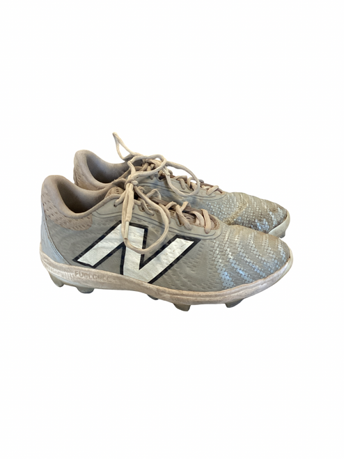 Vist Large View of Product Image Which is New Balance BB/SB Cleats White Senior 8.5