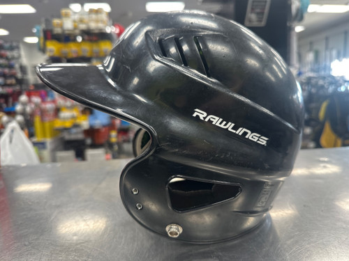 Vist Large View of Product Image Which is Used Rawlings COOLFLO Batting Helmet No Mask Black One Size