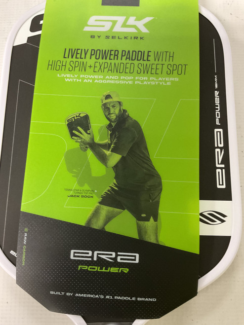 Vist Large View of Product Image Which is Used Selkirk ERA POWER Pickleball Racquet Black