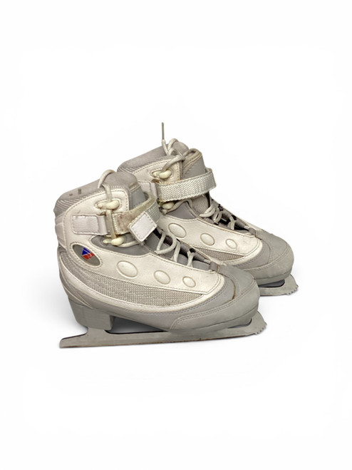 Vist Large View of Product Image Which is Used Riedell SOFTBOOT FIGURE SKATES Girls Softboot Skate Grey Junior 01