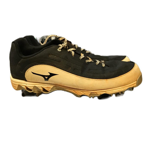 Vist Large View of Product Image Which is Used Mizuno 320682.9000 BB/SB Cleats Black Senior 9