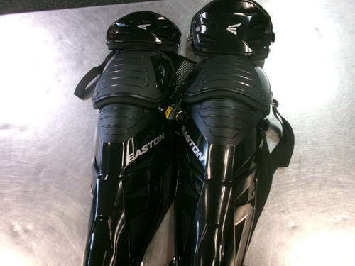 Vist Large View of Product Image Which is Used Easton PHENOM Catchers Leg Guards Black Adult