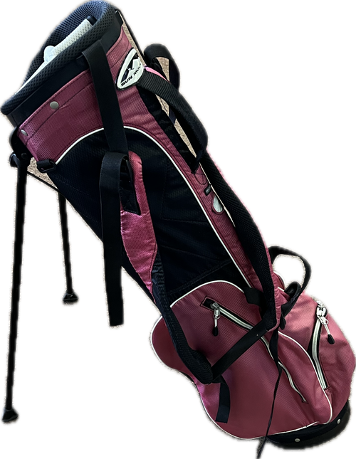 Vist Large View of Product Image Which is Used Sun Mountain SUNDAY BAG Mens Stand Bag Black And Pink