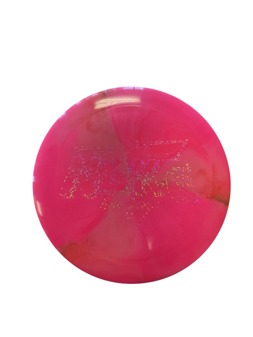 Vist Large View of Product Image Which is Used Discraft EZRA ADERHOLD NUKE Disc Golf Driver Pink