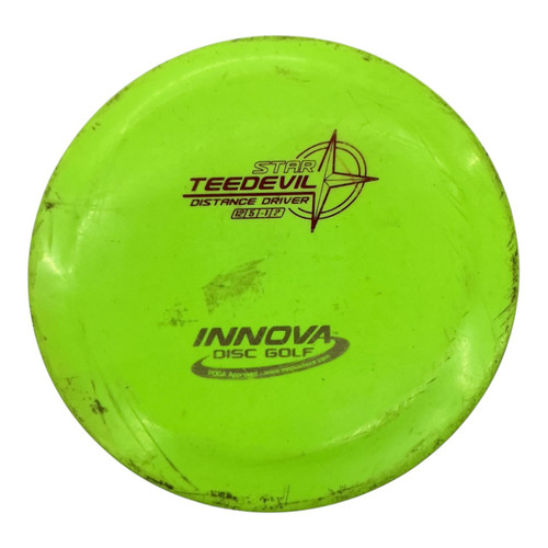 Vist Large View of Product Image Which is Used Innova STAR TEEBIRD Disc Golf Driver Green 175g