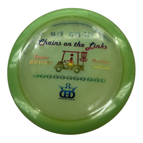 Vist Large View of Product Image Which is Used Dynamic Discs TRESPASS Disc Golf Driver Green 160g