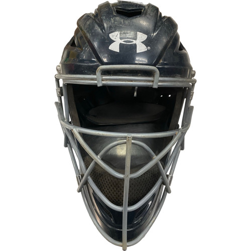 Vist Large View of Product Image Which is Used Under Armour UAHG2YVS-1 Catchers Helmet w/Mask Navy Blue MD