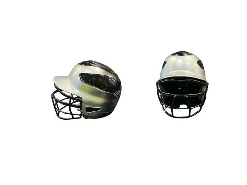 Vist Large View of Product Image Which is Used Rawlings CFHL Batting Helmet w/Mask Grey One Size