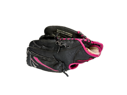 Vist Large View of Product Image Which is Used Mizuno FINCH FP GLOVE RH Throw Fastpitch Gloves Pink 10"