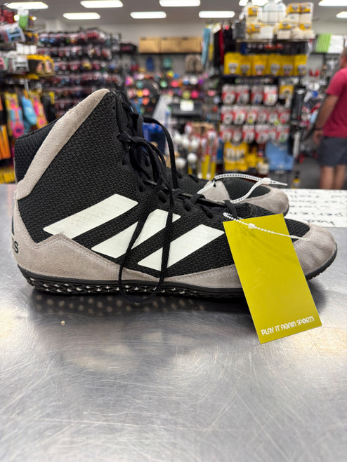 Vist Large View of Product Image Which is Used Adidas Wrestling Shoes Black Senior 10.5