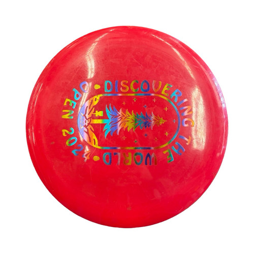 Vist Large View of Product Image Which is Used Innova DTW Open Racer Disc Golf Driver Red