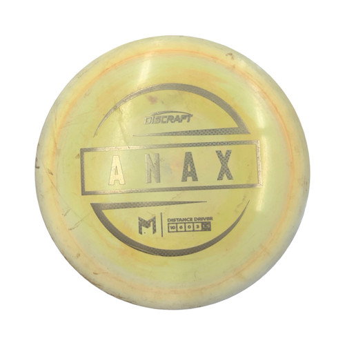 Vist Large View of Product Image Which is Used Discraft PM Anax Disc Golf Driver Yellow