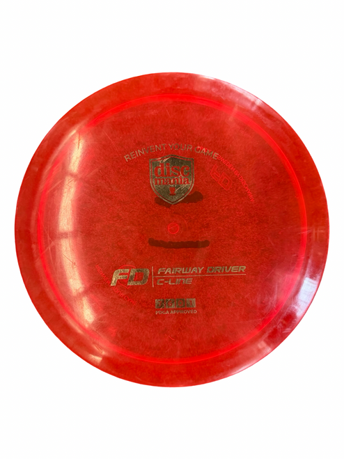 Vist Large View of Product Image Which is Used Discmania C-LINE Disc Golf Driver Red
