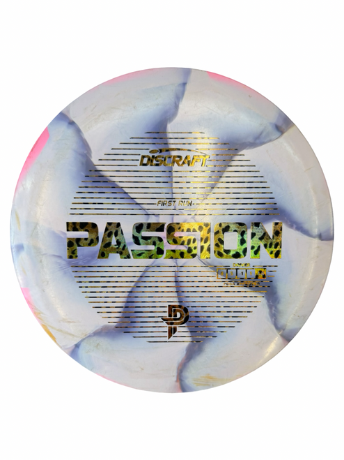 Vist Large View of Product Image Which is Used Discraft PASSION FIRST RUN Disc Golf Driver Purple