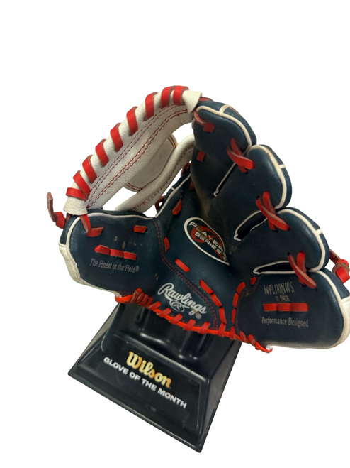 Vist Large View of Product Image Which is Used Rawlings Players Series W9L110NWS Youth Baseball Glove RH Throw Navy Blue 11"