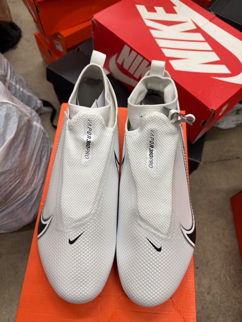 Vist Large View of Product Image Which is Used Nike VAPOR Adult FB Cleats White Senior 12