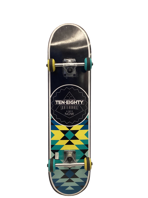 Vist Large View of Product Image Which is Used Complete Skateboard Black 7 1/2"