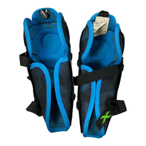 Vist Large View of Product Image Which is Used Bauer X Youth Shin Guards Black 10"