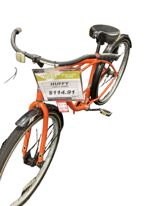Vist Large View of Product Image Which is Used Huffy CASORIA Cruiser Bike Mens Orange 43-47cm - 17-18" - MD Frame