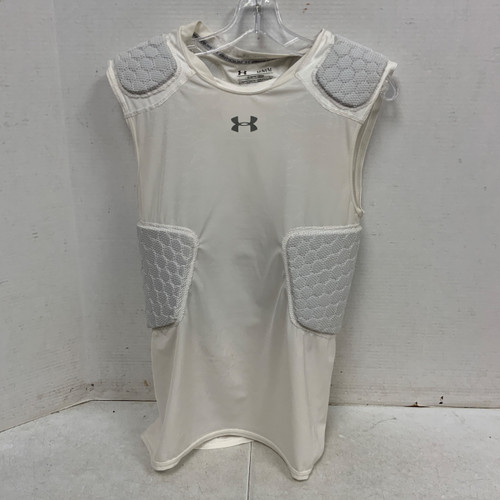 Vist Large View of Product Image Which is Used Under Armour PADDED SHIRT FB Top Adult White MD