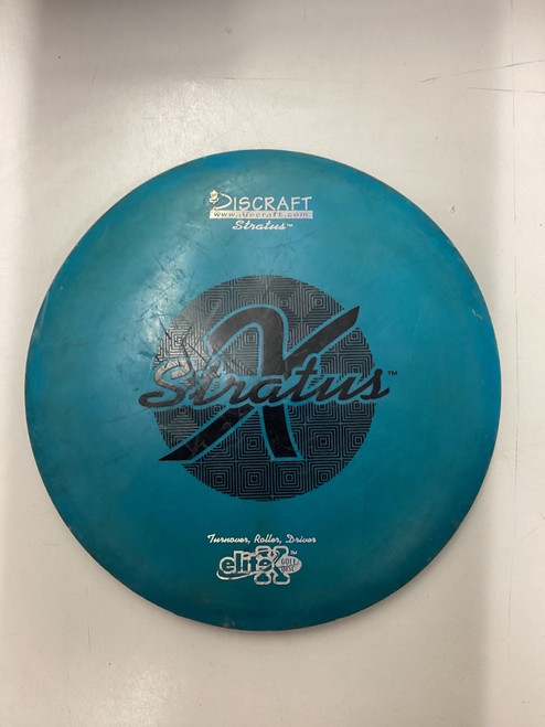 Vist Large View of Product Image Which is Used 172g Discraft STRATUS Disc Golf Mid Range Royal Blue