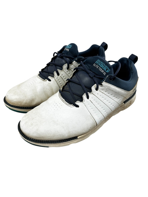 Vist Large View of Product Image Which is Used Sketchers ELITE TOUR SL Mens Golf Shoes White Senior 10