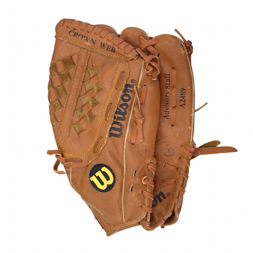 Vist Large View of Product Image Which is Used Wilson ADVISORY STAFF BB/SB Glove RH Throw Brown 12 1/2"