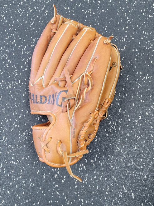 Vist Large View of Product Image Which is Used Spalding EZ CATCH BB/SB Glove LH Throw Brown 11"