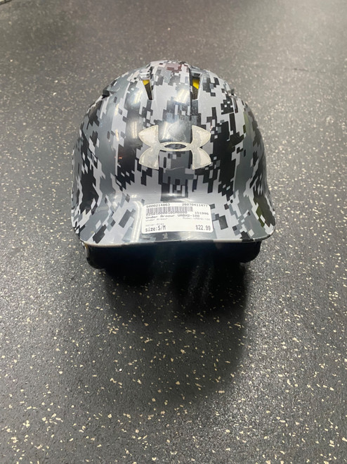 Vist Large View of Product Image Which is Used Under Armour UABH2-100 Batting Helmet No Mask Grey S/M