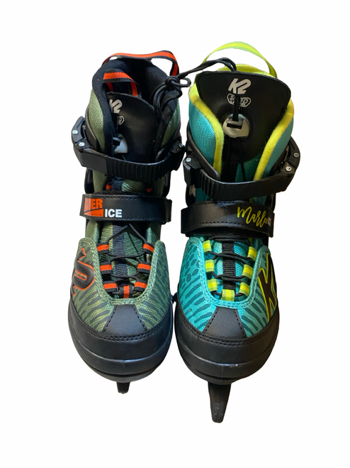 Vist Large View of Product Image Which is Used K2 RAIDER SKATES Boys Softboot Skate Green Adjustable