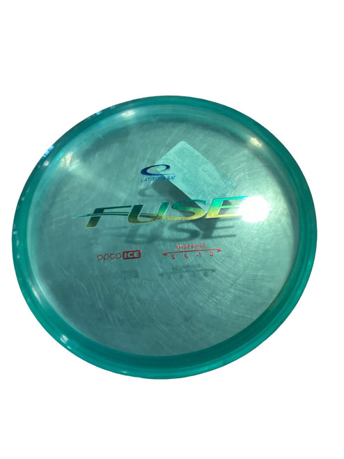 Vist Large View of Product Image Which is Used Latitude 64 FUSE Disc Golf Mid Range Royal Blue 178g