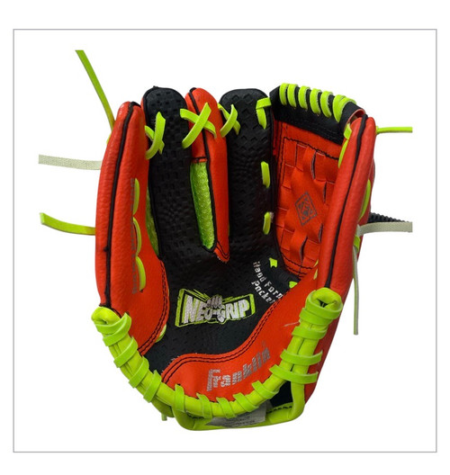 Vist Large View of Product Image Which is Used Franklin NEOGRIP BB/SB Glove RH Throw Orange 9"