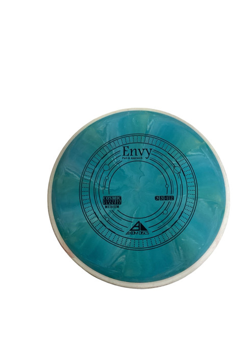 Vist Large View of Product Image Which is Used Axiom ENVY COSMIC Disc Golf Putter Teal