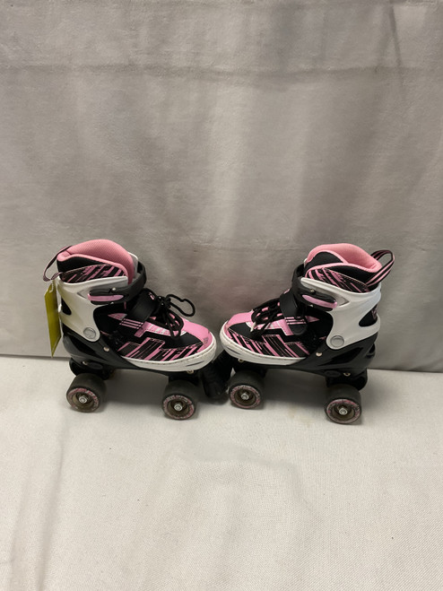 Vist Large View of Product Image Which is Used ECOO Child Roller Quad Skates Pink Adjustable