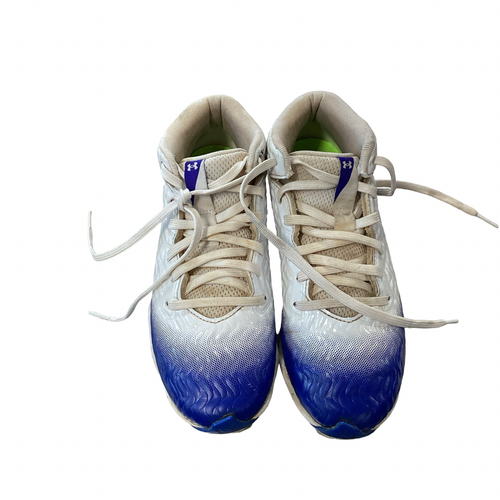 Vist Large View of Product Image Which is Used Under Armour BASEBALL BB/SB Cleats White Junior 03.5