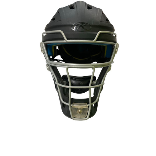 Vist Large View of Product Image Which is Used Rawlings MACH PRO Catchers Helmet w/Mask Black One Size